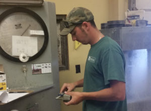 A technician in our Bangor laboratory
