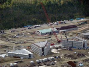 The Federal Correctional Facility under construction.