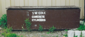 An S.W.COLE cylinder container from the early years.