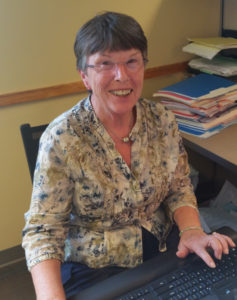 Our Bangor receptionist, Sharon - one of our first employees!